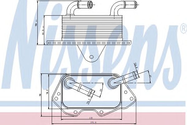 Купить NISSENS 90662 МАСЛЯНЫЙ РАДИАТОР
