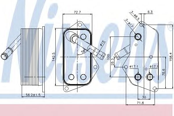 Купить NISSENS 90689 Радиатор масляный BMW: X5 E70 30SI 07-