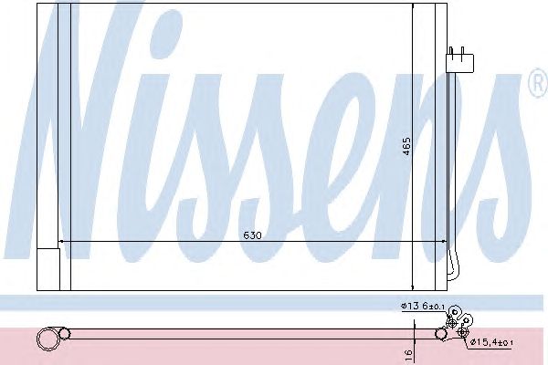Купить NISSENS 940058 РАДИАТОР КОНДИЦИОНЕРА Е70 _