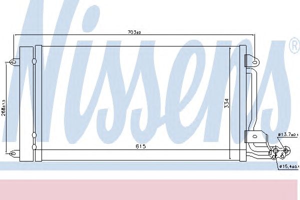 Купить NISSENS 940093 Радиатор кондиционера POLO/RAPID