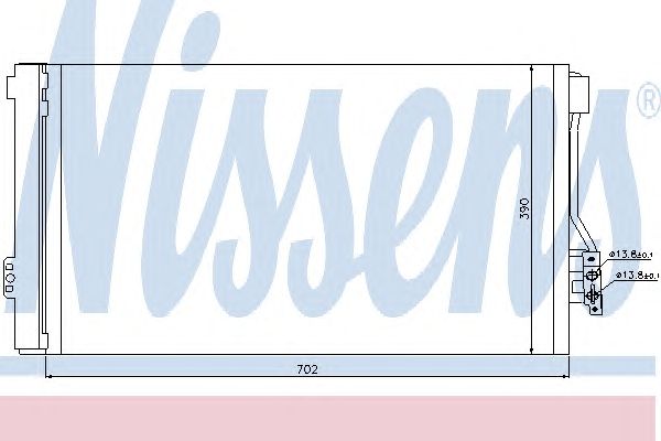 Купить NISSENS 94674 Радиатор кондиционера