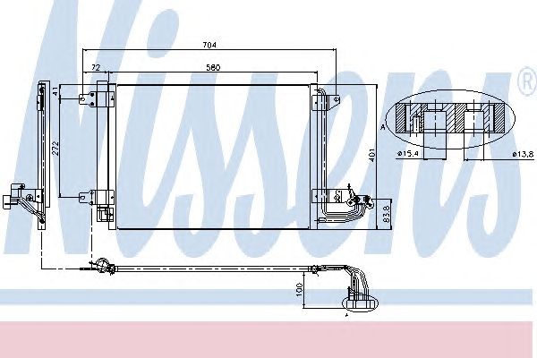 Купить NISSENS 94684 Радиатор кондиционера