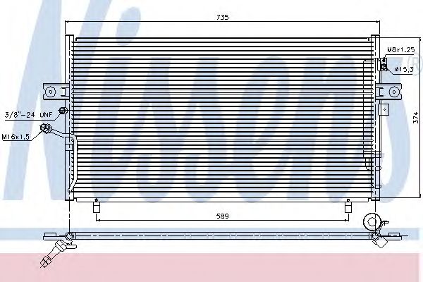 Купить NISSENS 94946 радиатор кондиционера NISSAN MAXIMA QX (A32, A33) 2.0, 3.0 AT 10/99-11/03 с осушит_