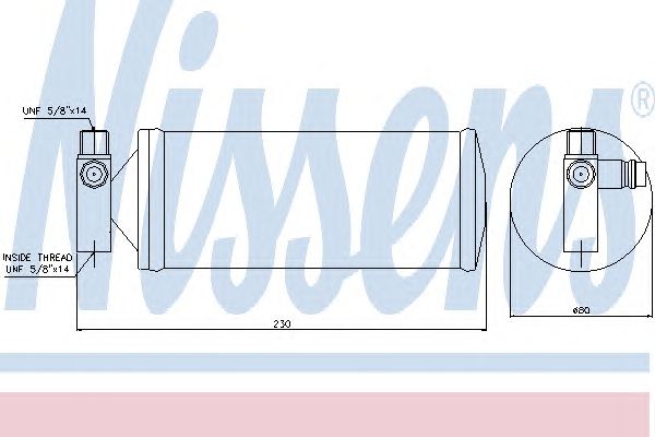 Купить NISSENS 95257 осушитель кондиционера! 230x80\Volvo FH12/13/16 09.93>