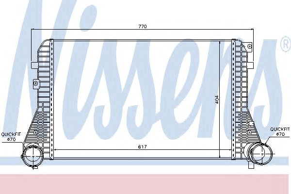 Купить NISSENS 96610 Интеркуллер VAG
