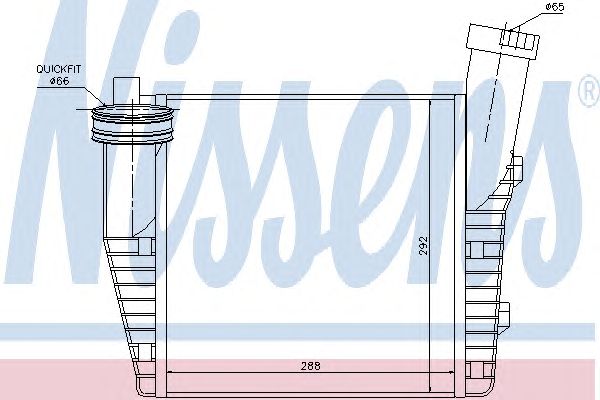 Купить NISSENS 96687 Радиатор