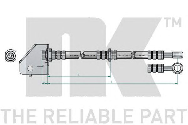 Купить NK 853475 Шланг тормозной 853475