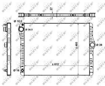 Купить NRF 50479 Радиатор F10 АКПП