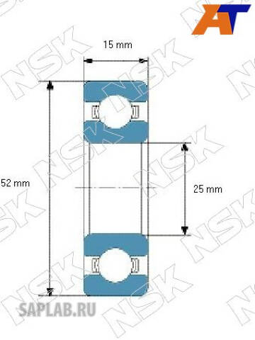 Купить NSK 6205DDUCM Подшипник без упаковки