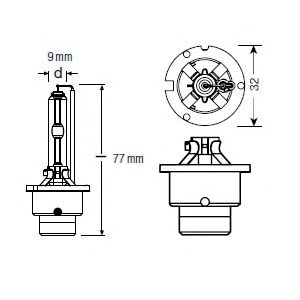 Купить OSRAM 66440 Лампа г/с D4S (35W) P32d-5 Xenarc Original 4200K 66440 4008321349392