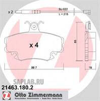Купить ZIMMERMANN 21463.180.2 Колодки торм.пер./дат.износа