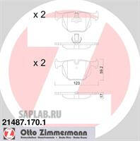 Купить OTTO ZIMMERMANN 214871701 КОЛОДКИ ЗАД 38-X5 / 34216761250