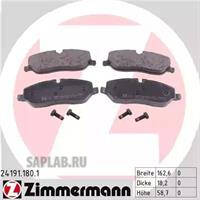 Купить ZIMMERMANN 24191.180.1 Колодки торм.перед.