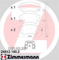 Купить ZIMMERMANN 24412.190.2 Колодки торм.перед.