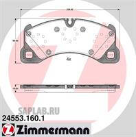 Купить ZIMMERMANN 24553.160.1 Колодки торм.перед.