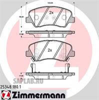 Купить ZIMMERMANN 25348.180.1 Колодки торм.перед. со звук.датчиком износа