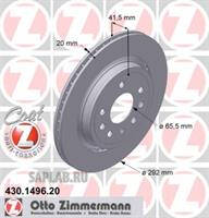 Купить ZIMMERMANN 430.1496.20 Тормозной диск