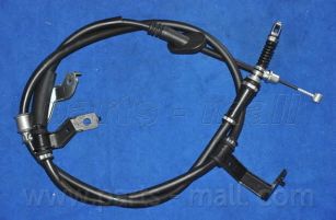 Купить PARTS-MALL PTA-519 Трос стояночного тормоза лев HYUNDAI Tucson (JM) 04-