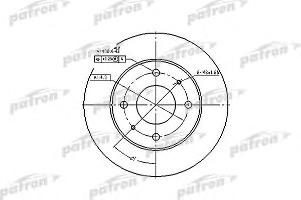 Купить PATRON PBD1443 Диск тормозной PBD1443