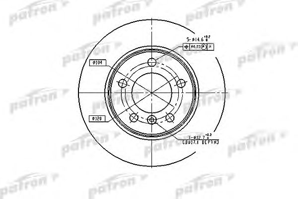 Купить PATRON PBD1539 ДИСК ТОРМОЗНОЙ E 36-46 ЗАД
