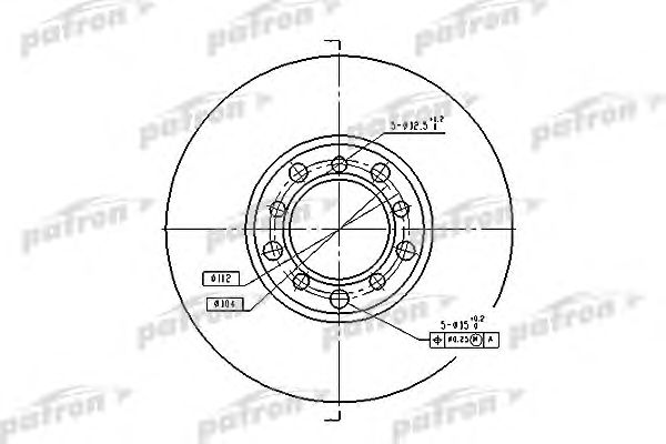 Купить PATRON PBD1573 Диск тормозной передн MERCEDES-BENZ: /8 72-76, /8 73-77, /8 купе 72-77, COUPE 77-85, KOMBI универсал 77-85, S-CLASS 72-80, S-CLASS 79-85, SL купе 74-81, седан 7