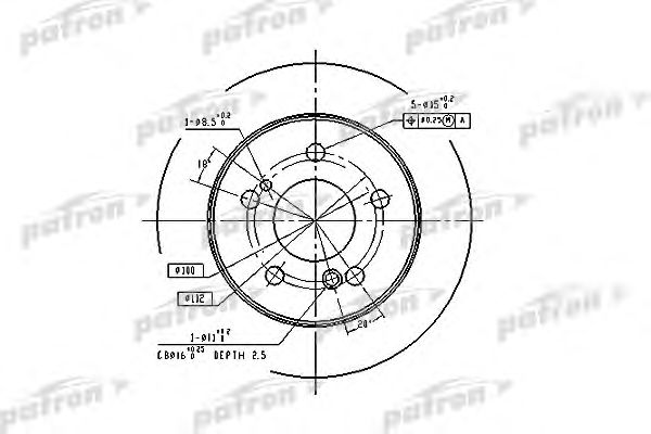 Купить запчасть PATRON - PBD1583 