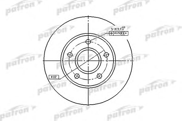 Купить PATRON PBD1647 Диск тормозной передн PBD1647