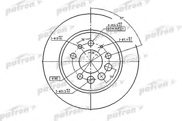 Купить запчасть PATRON - PBD1674 