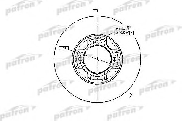 Купить PATRON PBD1964 Диск тормозной передн MAZDA: 323 II 80-89, 323 II Hatchback 80-89, 323 III 85-89, 323 III Hatchback 85-89, 323 III Station Wagon 86-95