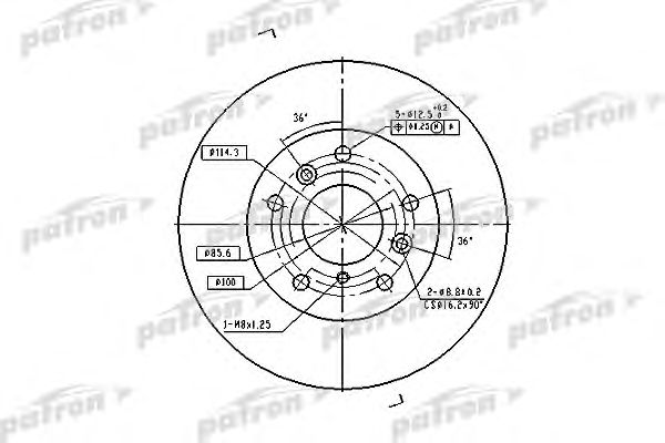 Купить запчасть PATRON - PBD2571 