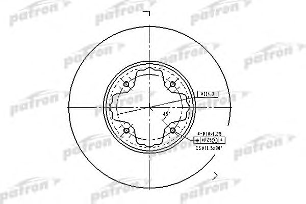 Купить PATRON PBD2679 Диск тормозной передн PBD2679