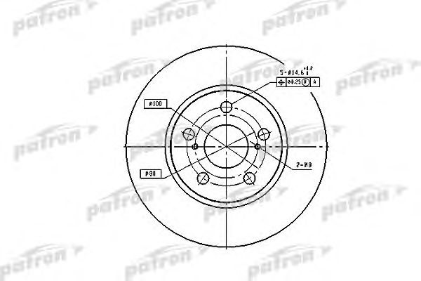 Купить PATRON PBD2683 Диск тормозной передн PBD2683