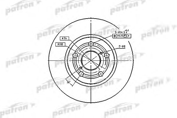 Купить PATRON PBD2742 Диск тормозной передн PBD2742