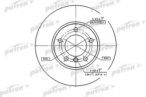 Купить PATRON PBD2769 ДИСК ТОРМОЗНОЙ ПЕРЕД E 39