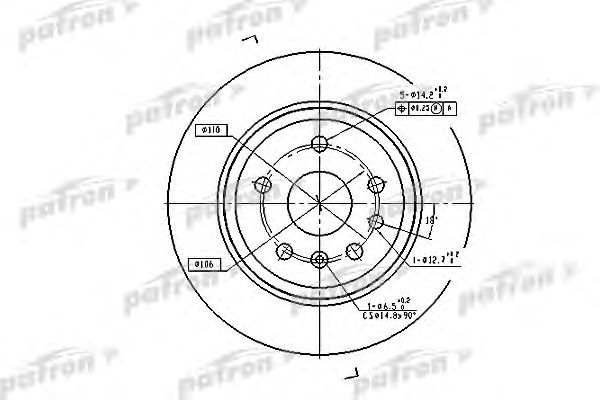 Купить PATRON PBD2773 Диск тормозной задн PBD2773