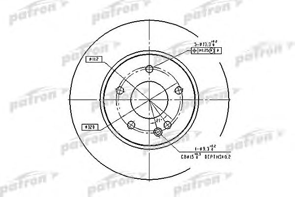Купить PATRON PBD2779 Диск тормозной передн PBD2779