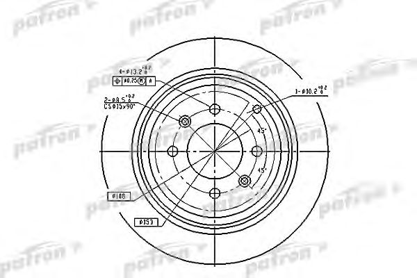 Купить PATRON PBD2781 Диск тормозной задн PBD2781