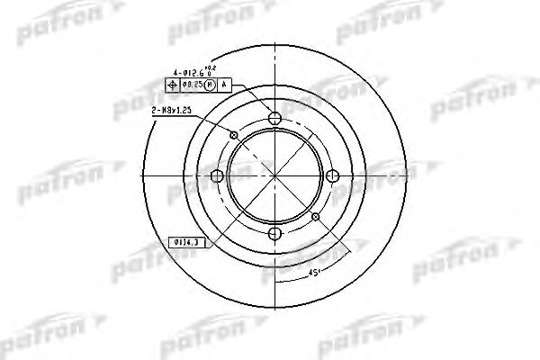 Купить PATRON PBD2784 Диск тормозной задн PBD2784