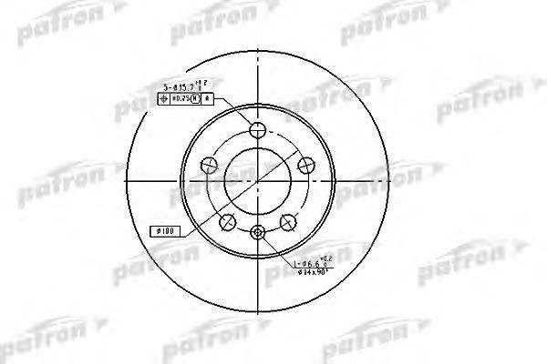 Купить PATRON PBD2803 Диск тормозной