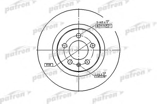 Купить PATRON PBD4027 Диск тормозной передн PBD4027