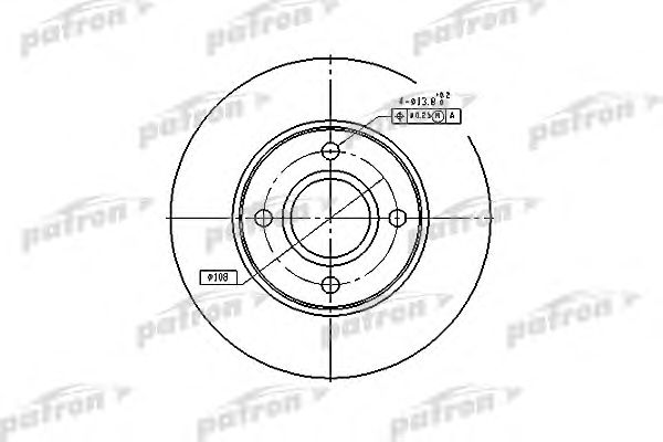 Купить PATRON PBD4036 Диск тормозной передн PBD4036