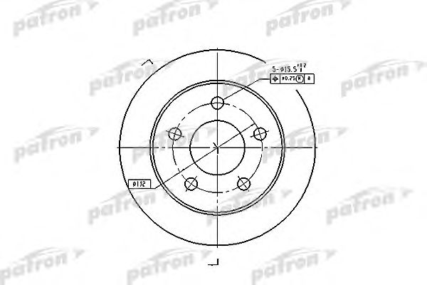Купить PATRON PBD4038 Диск тормозной задн PBD4038