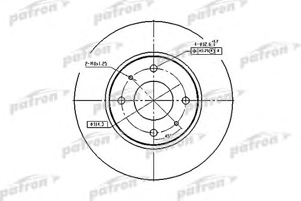 Купить PATRON PBD4054 Диск тормозной передн PBD4054