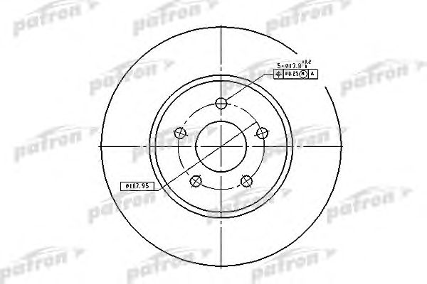 Купить PATRON PBD4147 Диск тормозной передн PBD4147
