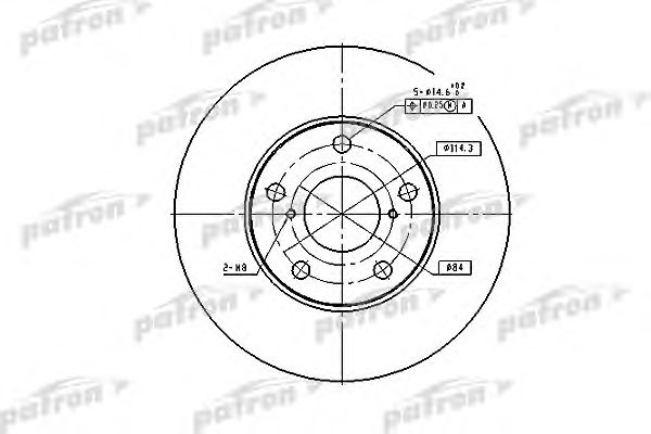 Купить PATRON PBD4161 Диск тормозной передн PBD4161