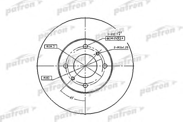 Купить PATRON PBD4169 Диск тормозной передн PBD4169