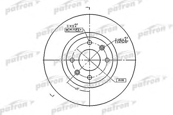 Купить PATRON PBD4183 Диск тормозной передн PBD4183