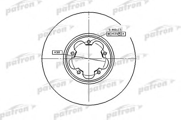 Купить PATRON PBD4216 Диск тормозной передн PBD4216