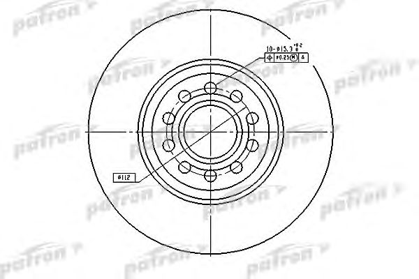 Купить PATRON PBD4262 Диск тормозной передн PBD4262