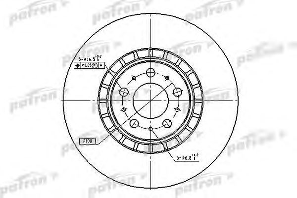 Купить PATRON PBD4340 Диск тормозной передн PBD4340